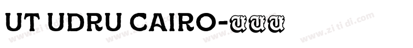 UT UDRU CAIRO字体转换